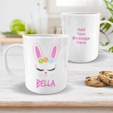 Bunny Face White Plastic Mug