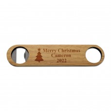 Christmas Tree Wooden Bottle Opener