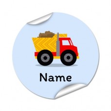 Truck Round Name Label