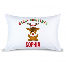 Cute Reindeer Pillow Case