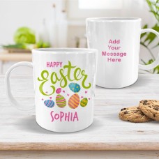 Easter Eggs White Plastic Mug