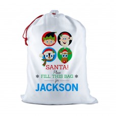 Fill This Bag White Santa Sack