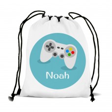 Gaming Wreath Drawstring Bag