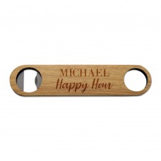 Happy Hour Wooden Bottle Opener