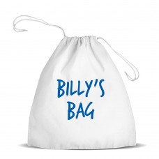 Name White Drawstring Bag