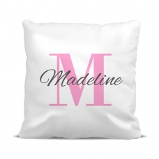 Pink Monogram Classic Cushion Cover