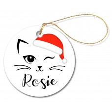 Rosie Round Porcelain Ornament