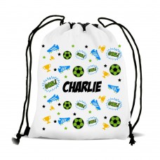 Soccer Mix Drawstring Sports Bag