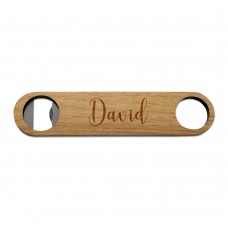 Stylish Name Wooden Bottle Opener