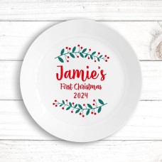 1st Christmas Kids' Plate