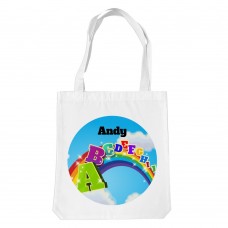 A to Z White Tote Bag