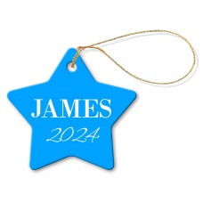 Classic Porcelain Christmas Star Ornament