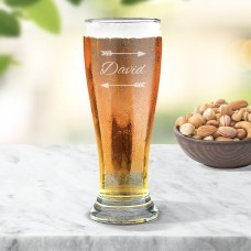 Arrow Engraved Premium Beer Glass