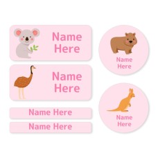 Aussie Animals Mixed Name Label Pack