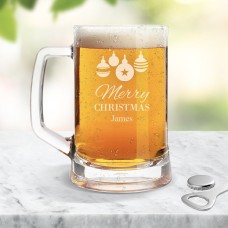 Bauble Glass Beer Mug