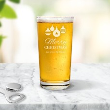 Bauble Pint Glass