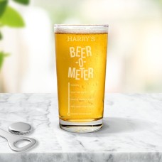 Beer Meter Pint Glass