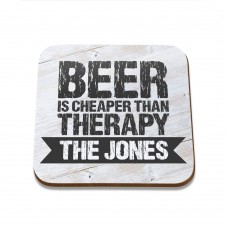 Beer Therapy Square Coaster