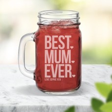 Best Mum Ever Mason Jar