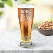 Big Boy Engraved Premium Beer Glass