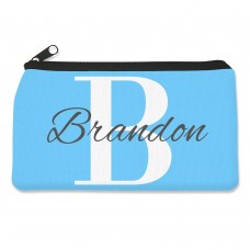 Blue Monogram Pencil Case