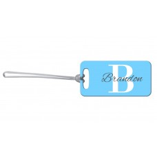 Blue Monogram Bag Tag