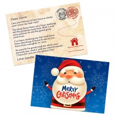 Blue Santa Postcards
