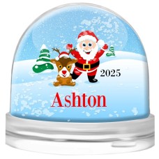 Blue Snow Globe