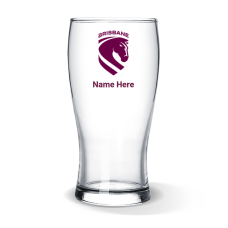 NRL Broncos Standard Beer Glass