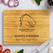 Broncos NRL Bamboo Cutting Board