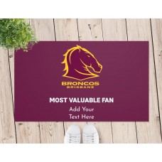 NRL Broncos Door Mat