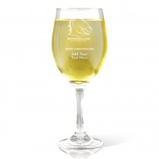 NRL Broncos Christmas Engraved Wine Glass