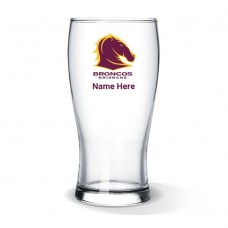 NRL Broncos Standard Beer Glass