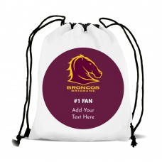 NRL Broncos Drawstring Sports Bag