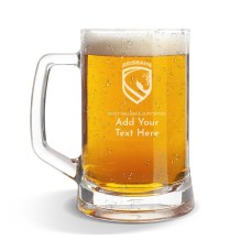 NRL Broncos Glass Beer Mug
