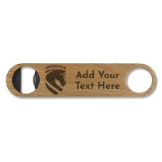 NRL Broncos Wooden Bottle Opener