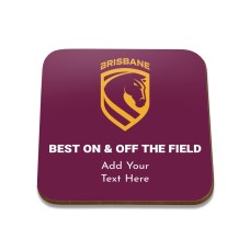 NRL Broncos Square Coaster