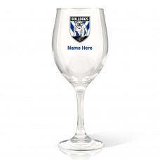 NRL Bulldogs Wine Glass