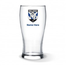 NRL Bulldogs Standard Beer Glass