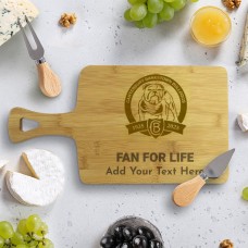 NRL Bulldogs Rectangle Bamboo Serving Board