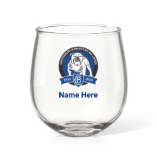 NRL Bulldogs Stemless Wine Glass