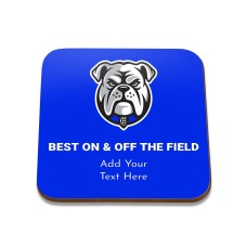 NRL Bulldogs Square Coaster