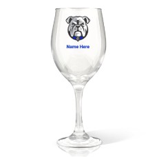 NRL Bulldogs Wine Glass