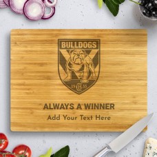 Bulldogs NRL Bamboo Cutting Board