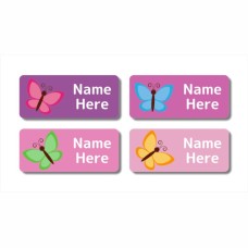 Butterfly Rectangle Name Label