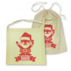 Red Santa Library Bag