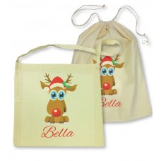 Reindeer Library Bag