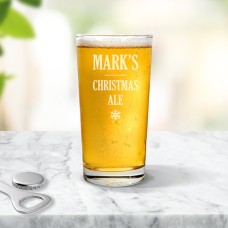 Christmas Ale Pint Glass