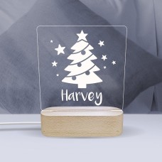 Christmas Tree Personalised Night Light