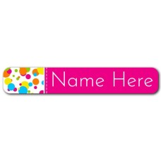 Bubbles Mini Name Label
